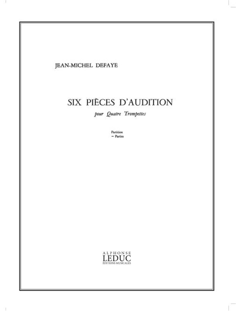 6 Pieces d'Audition